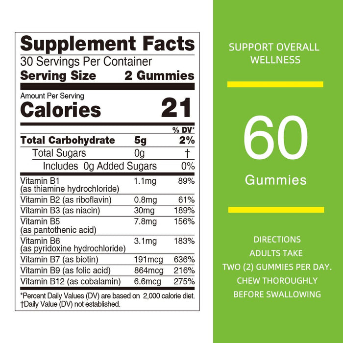 Vitamin B-Complex Gummies 60 Count