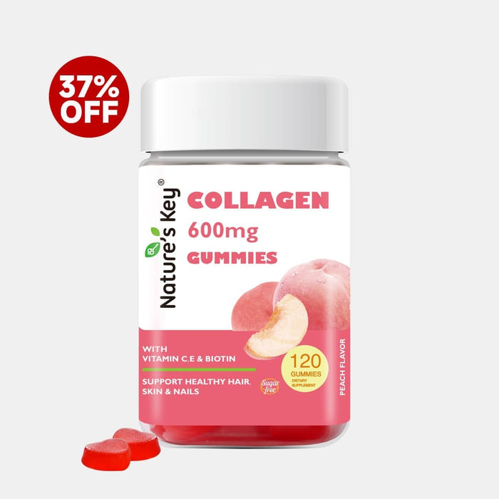 Nature's Key Collagen Gummies container with 37% off