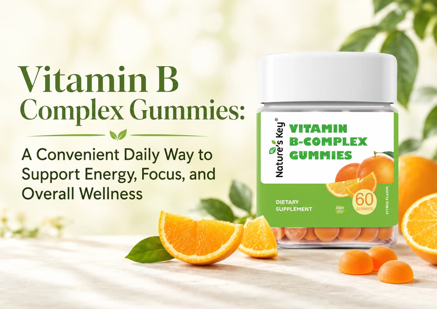 Vitamin B Complex Gummies: A Convenient Daily Way to Support Energy, Focus, and Overall Wellness