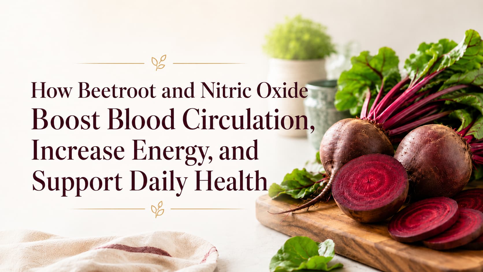 How Beetroot and Nitric Oxide Boost Blood Circulation, Increase Energy, and Support Daily Health