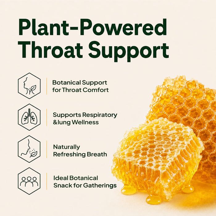 NATURE'S KEY Loquat Pear Throat Gummies for Adults - 8-in-1 Herbal Throat Support Supplement with Honey, Licorice Root & Natural Menthol, Sugar Free Vegan Throat Comfort Gummies, 60 Count