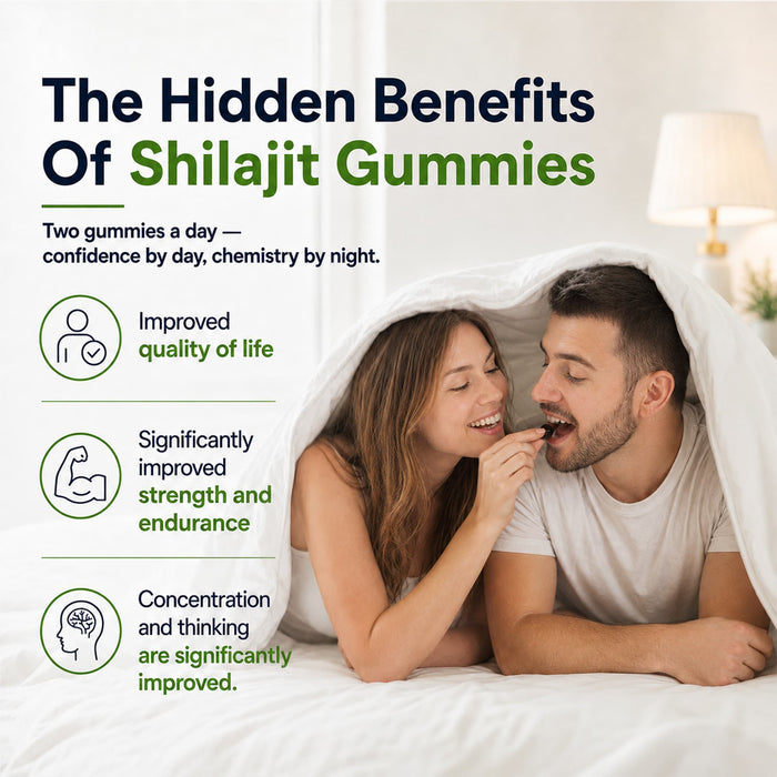 Shilajit Gummies 60 Count, 7-in-1 Botanical Blend for Energy & Immune Support, Zero Sugar & Vegan