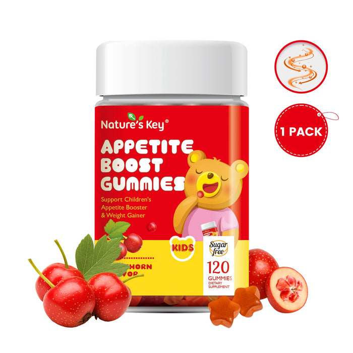 Appetite Booster Gummies Sugar Free 120 Count, Suitable for All Ages