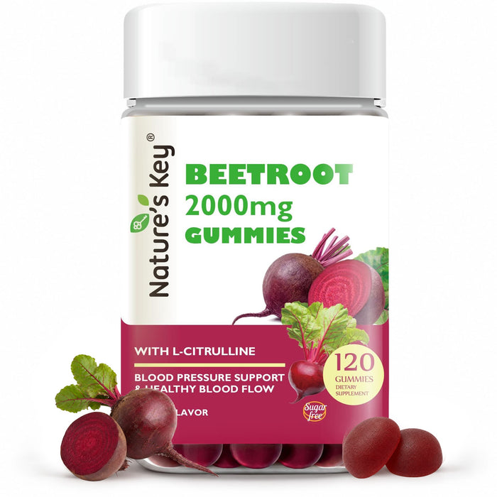Beetroot Gummies 120 Count- 0g Added Sugar
