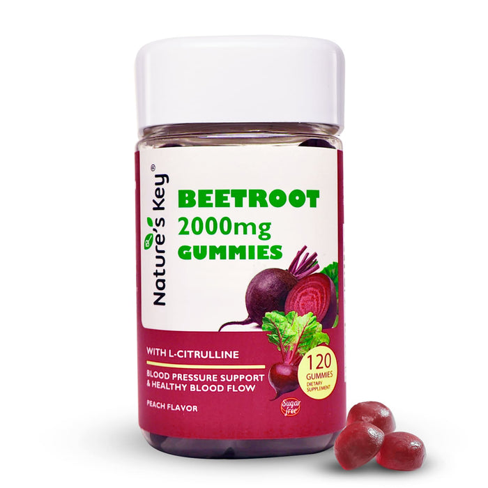 Beetroot Gummies 120 Count- 0g Added Sugar