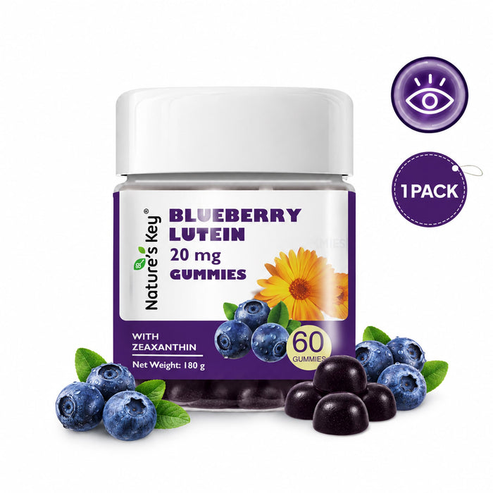 Lutein Gummies 60 Count with Vitamin A Blueberry