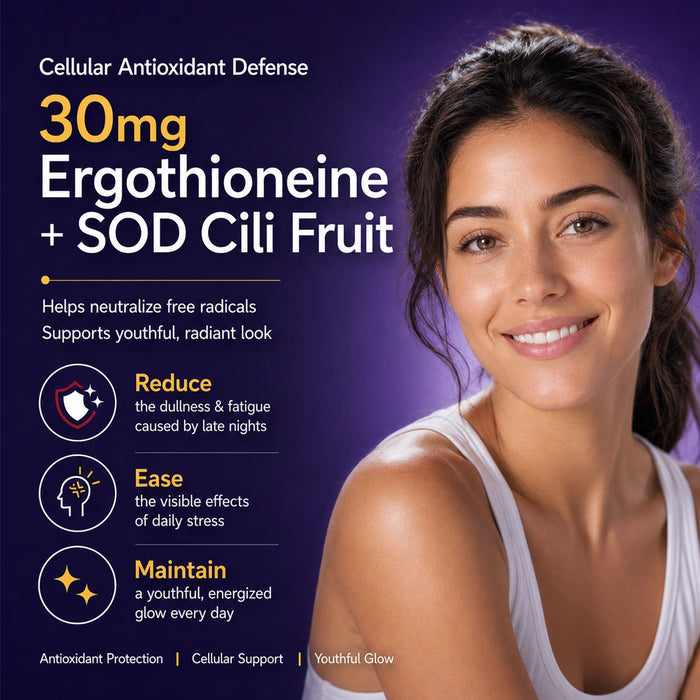 L-Ergothioneine Gummies 30mg 5-in-1 Sugar Free