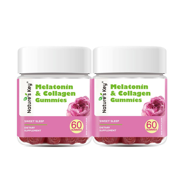 Melatonin & Collagen Gummies 60 Count-2 Pack