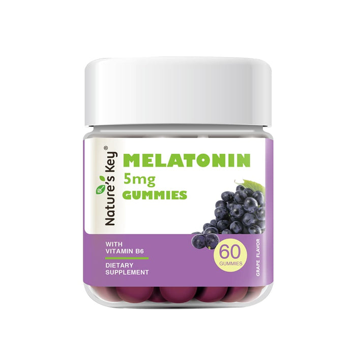 Melatonin Gummies with Vitamin B6 Grape Flavor 60Ct