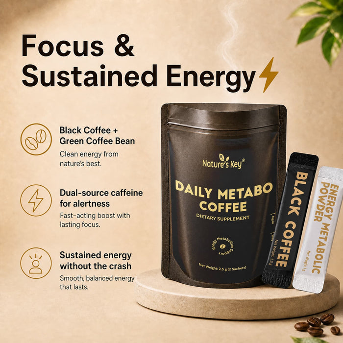 Nature's Key Daily Metabolism Coffee Instant Energy Support
