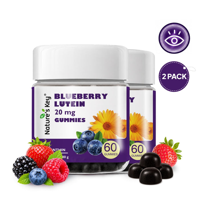 Lutein Gummies 60 Count with Vitamin A Blueberry