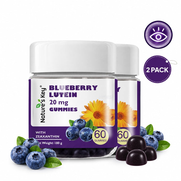 Lutein Gummies 60 Count with Vitamin A Blueberry