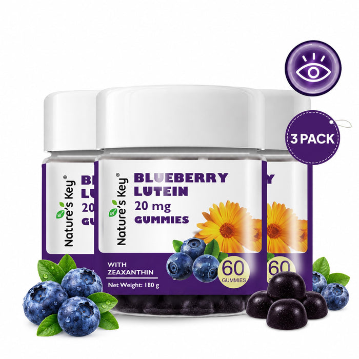 Lutein Gummies 60 Count with Vitamin A Blueberry