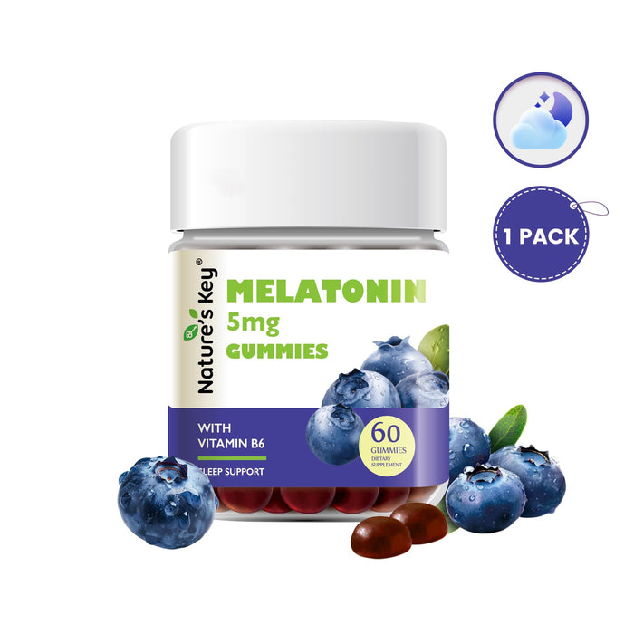 Melatonin Gummies 60 Count with Vitamin B6