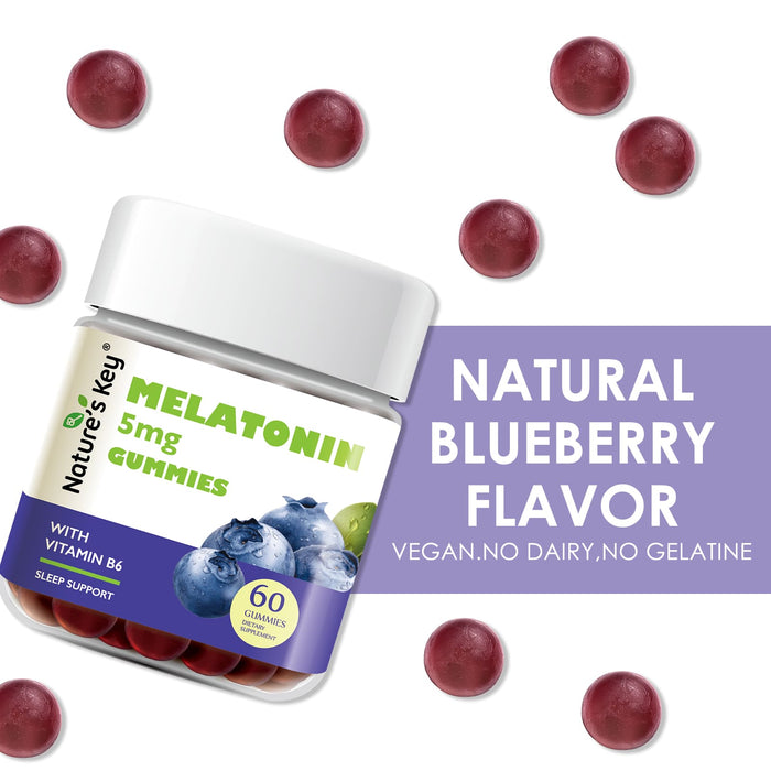 Melatonin Gummies 60 Count with Vitamin B6