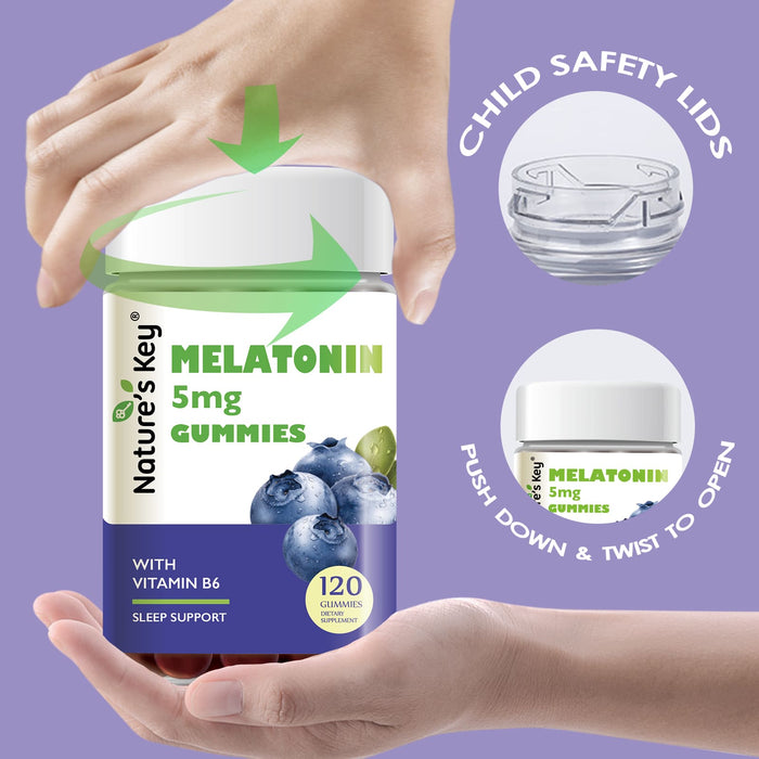 Melatonin Gummies 120 Count with Vitamin B6