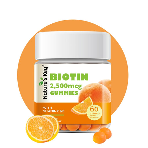 Enhance your beauty from within with Biotin Gummies, supporting healthy hair, skin, and nails naturally.