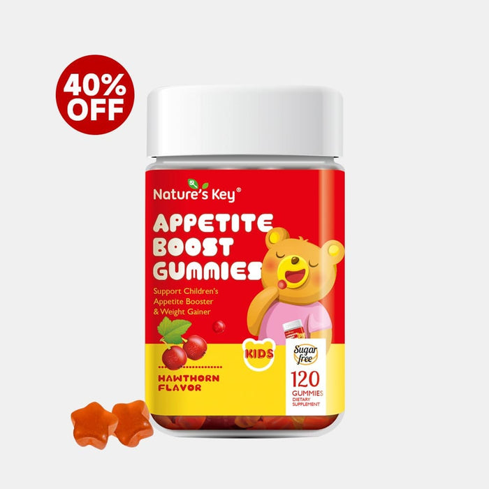 Nature's Key Appetite Boost Gummies bottle with 40% off