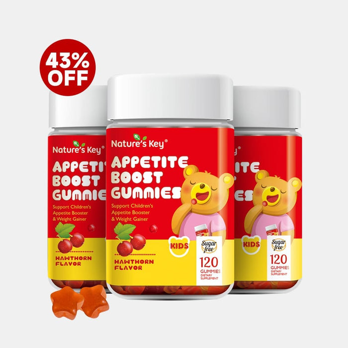 Nature's Key Appetite Boost Gummies packaging with 43% off