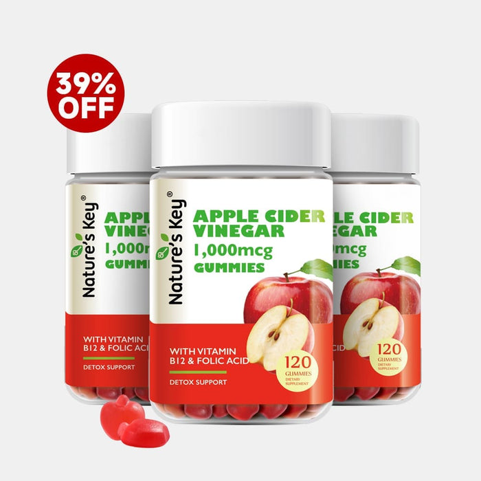 Nature's Key Apple Cider Vinegar gummies with 39% off