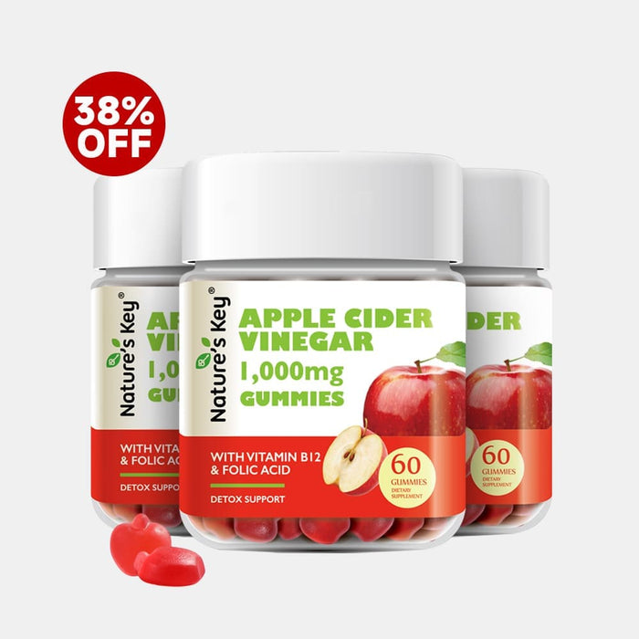 Nature's Key Apple Cider Vinegar gummies with a 38% off