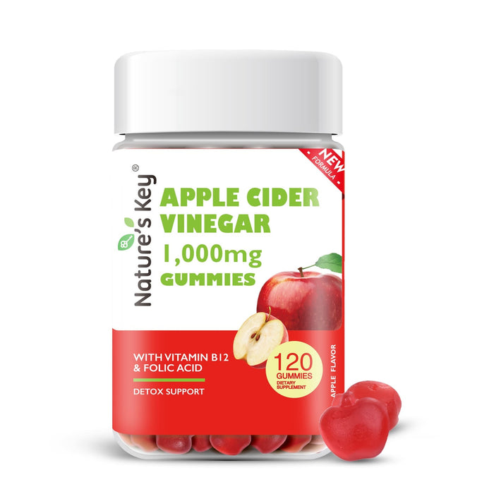 Apple Cider Vinegar Gummies 120 Count with Vitamin B6 B12