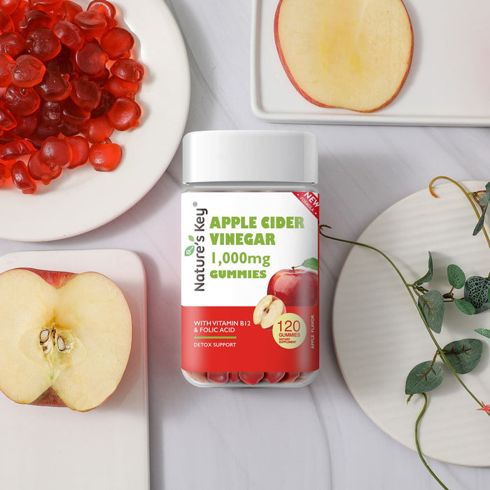 Apple Cider Vinegar Gummies 120 Count with Vitamin B6 B12