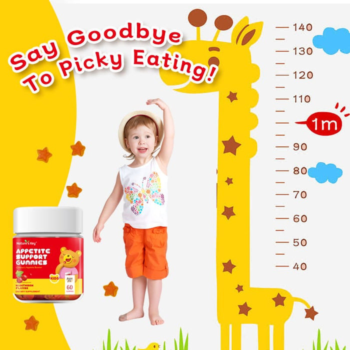 Appetite Booster Gummies Sugar Free 60 Count, Suitable for All Ages