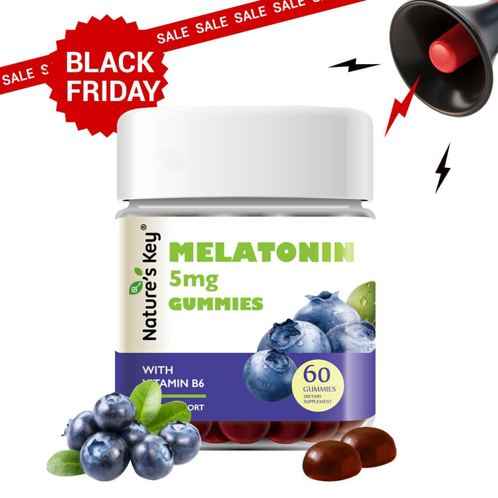 Melatonin Gummies 60 Count with Vitamin B6