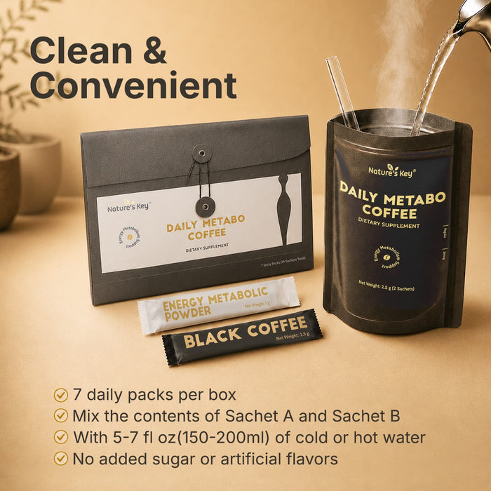 Nature's Key Daily Metabolism Coffee Instant Energy Support