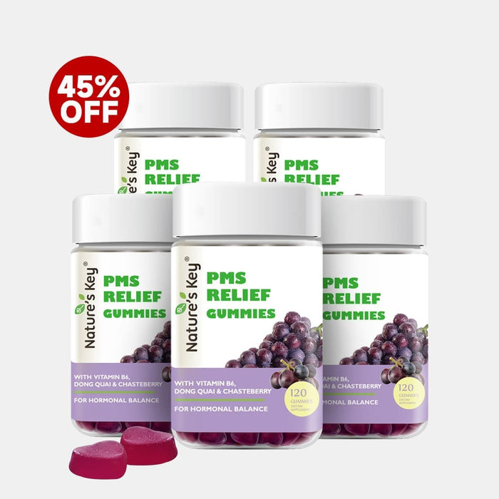 PMS Relief Gummies 120 Count with Vitamins B6