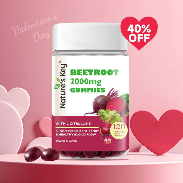 Beetroot Gummies 120 Count- 0g Added Sugar